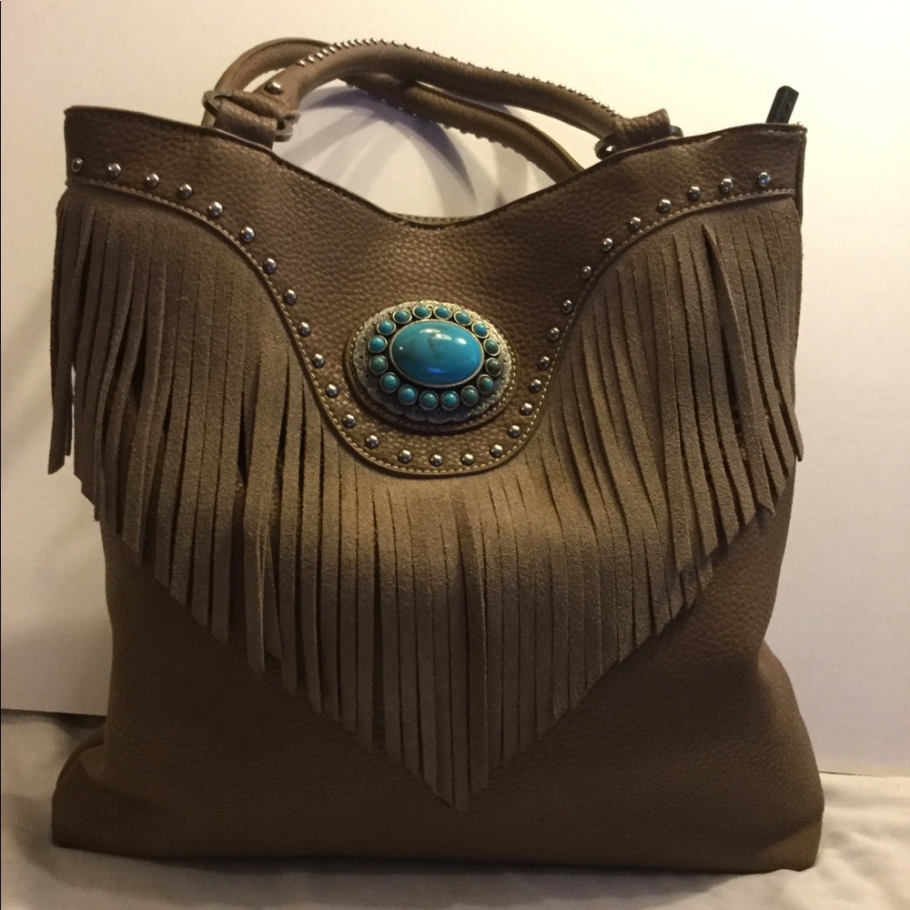Trinity Ranch Handbag with Fringe details